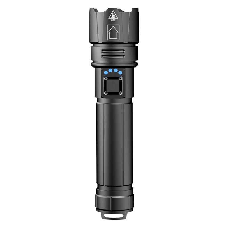30W White Laser Flashlight – Telescopic Focusing High Power LED Torch
