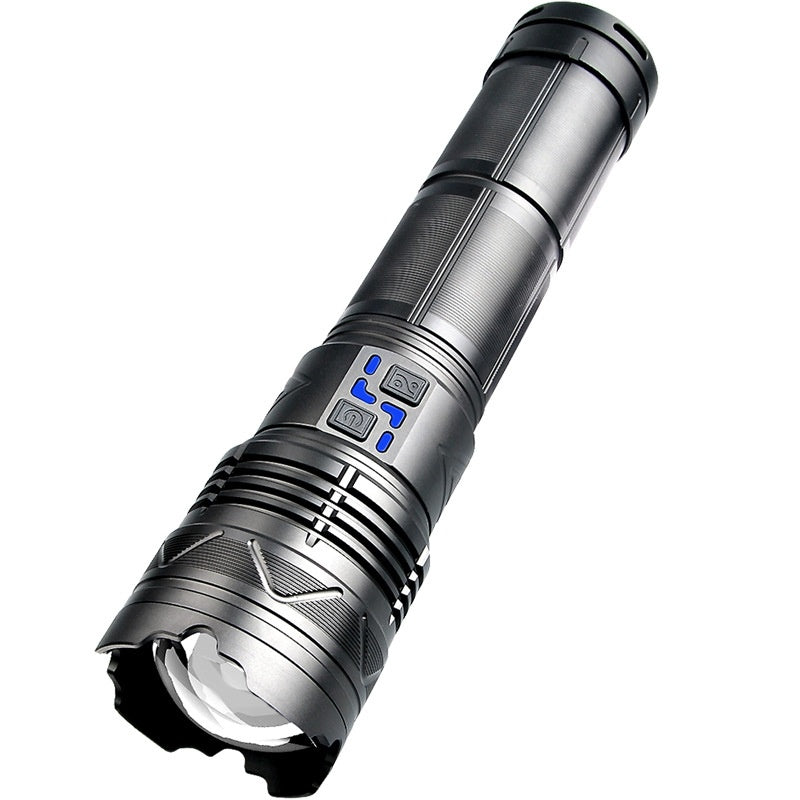 High Power White Laser Flashlight Outdoor Long Range LED Torch for Camping and Emergency Use