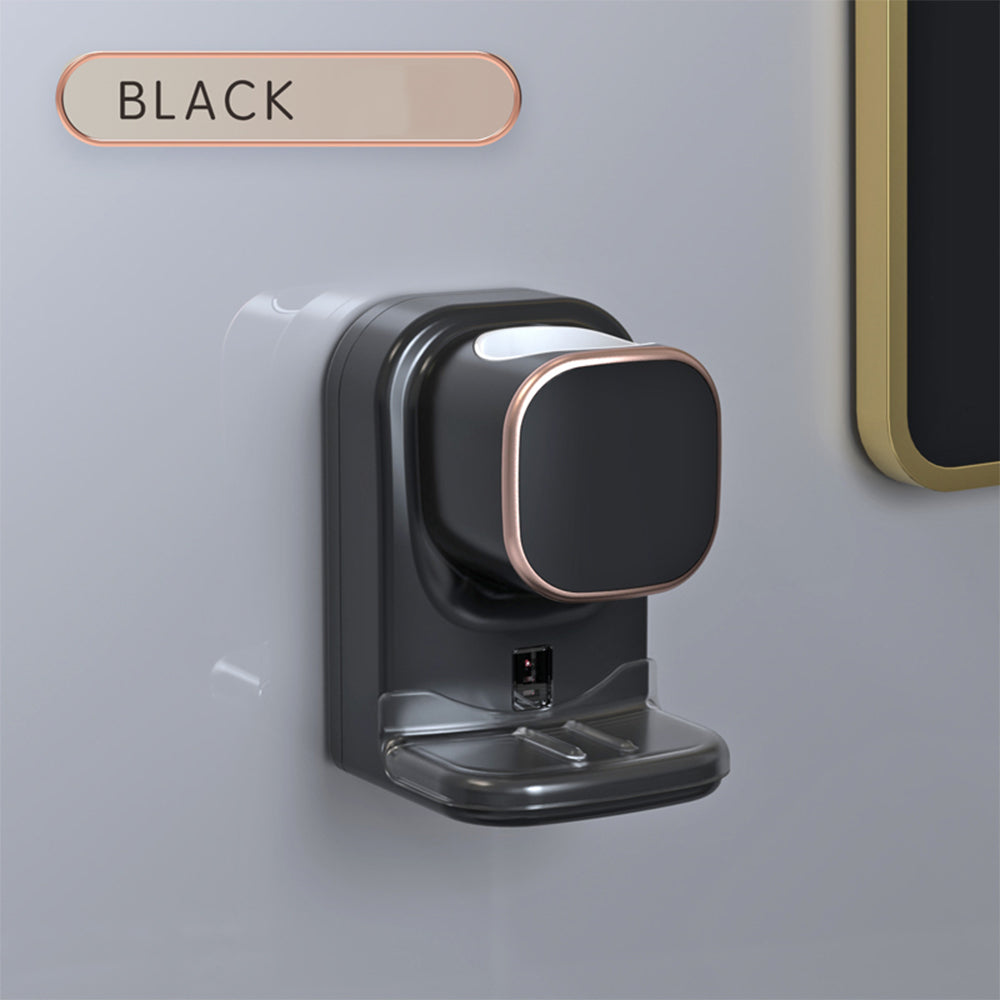 Automatic Toothpaste Dispenser Wall Mounted Sensor Toothbrush Holder Punch-Free Electric Squeeze Organizer