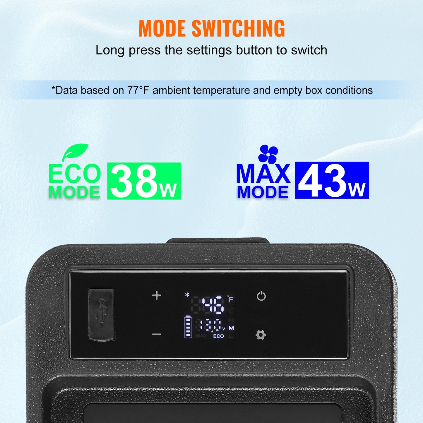 Portable Car Refrigerator Freezer 8L Compressor Single Zone for Car and Home Use