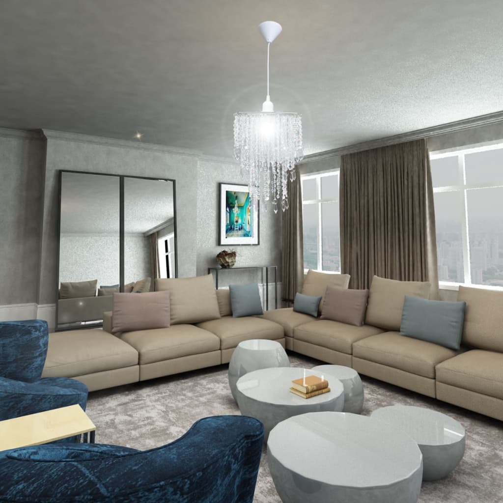 Modern Small Chandelier 22.5 × 30.5 cm – Compact Ceiling Light Fixture (36 cm Variant Available)