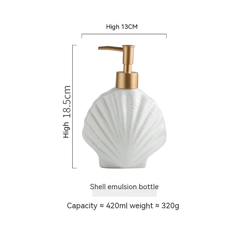 Nordic Style Ceramic Bathroom Dispenser – Hand Sanitizer & Gel Storage Bottle