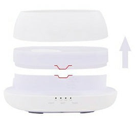 HOMEFISH 500ml Aroma Diffuser Ultrasonic Air Humidifier Essential Oil Fragrance Diffuser with Colorful Light for Home
