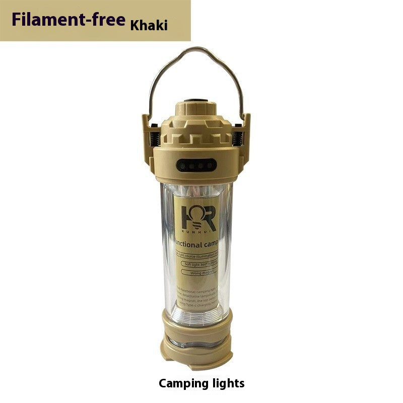 RHX Tactical Camping Lantern Outdoor Ambient Light Portable LED Emergency Camping Lamp