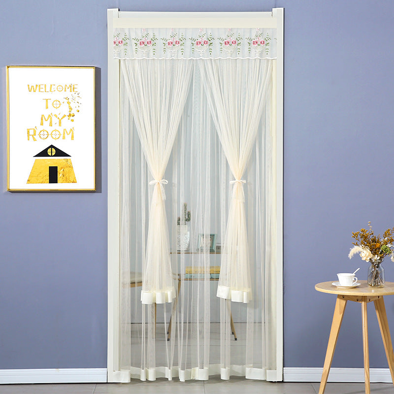 Punch Free Mosquito Proof Mesh Curtains Bedroom Lace Partition Four Seasons Household Window Drapes