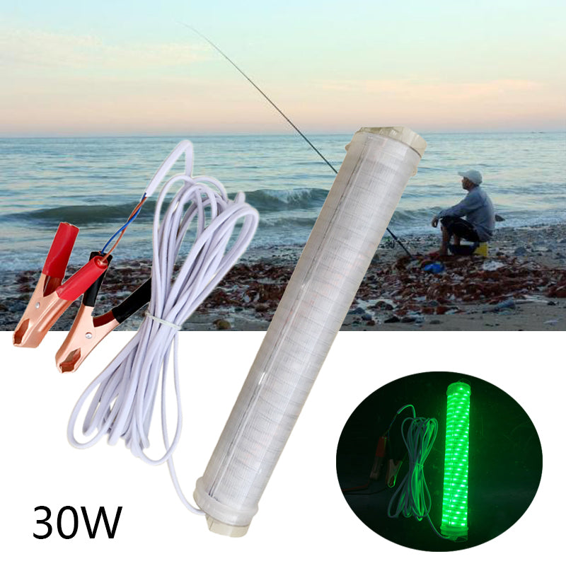 LED Underwater Fish Collecting Lamp Fishing Light Night Fishing Lure Submersible Waterproof Lamp