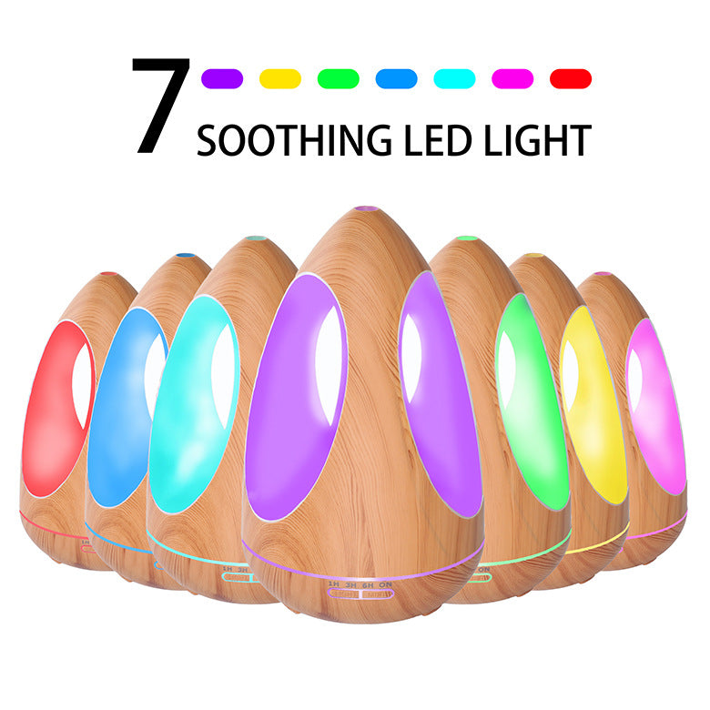 550ML Ultrasonic Air Humidifier Aroma Essential Oil Diffuser Cool Mist LED Color Changing Light for Yoga Spa Bedroom Living Room