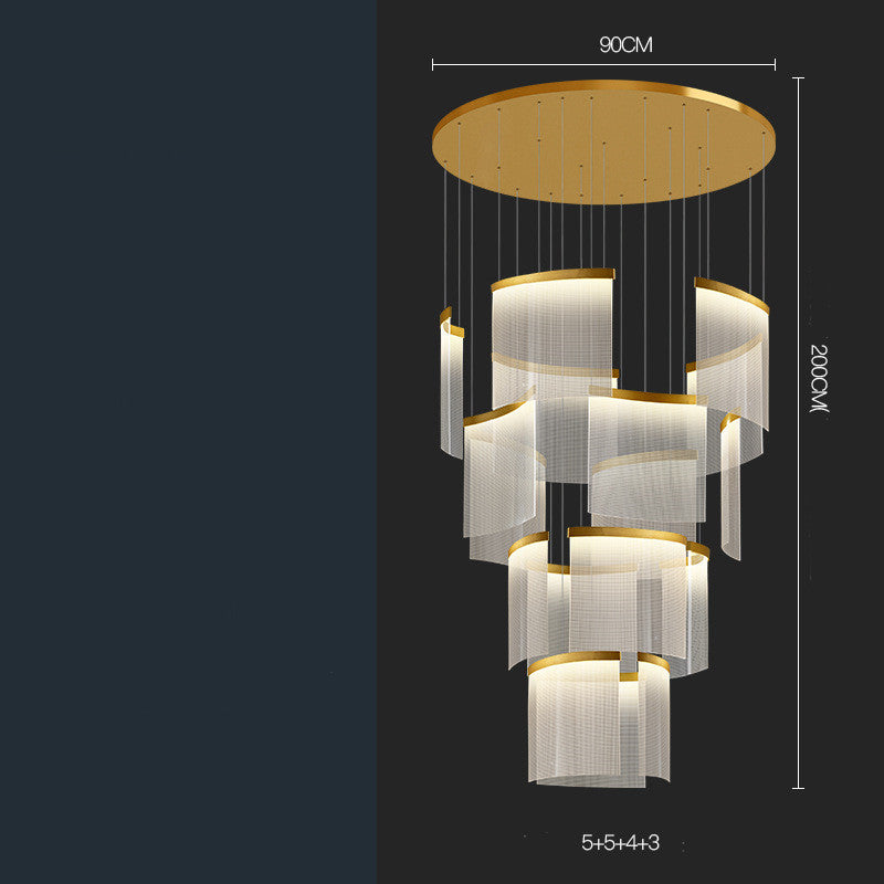 Large Chandelier for Villa Duplex & Living Room Luxury Decor