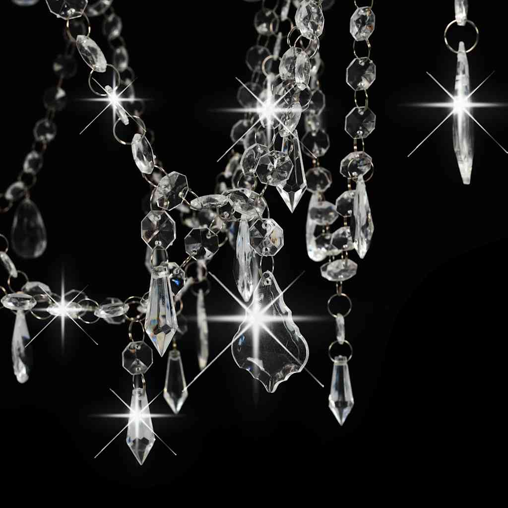 Beaded Chandelier with 8 E14 Sockets – Elegant Ceiling Lighting Fixture
