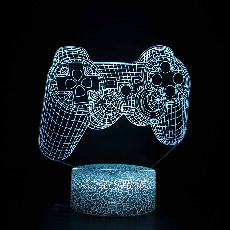 USB Touch Atmosphere Table Lamp LED Bedroom Night Light Gaming Style PS4 Decorative Lamp