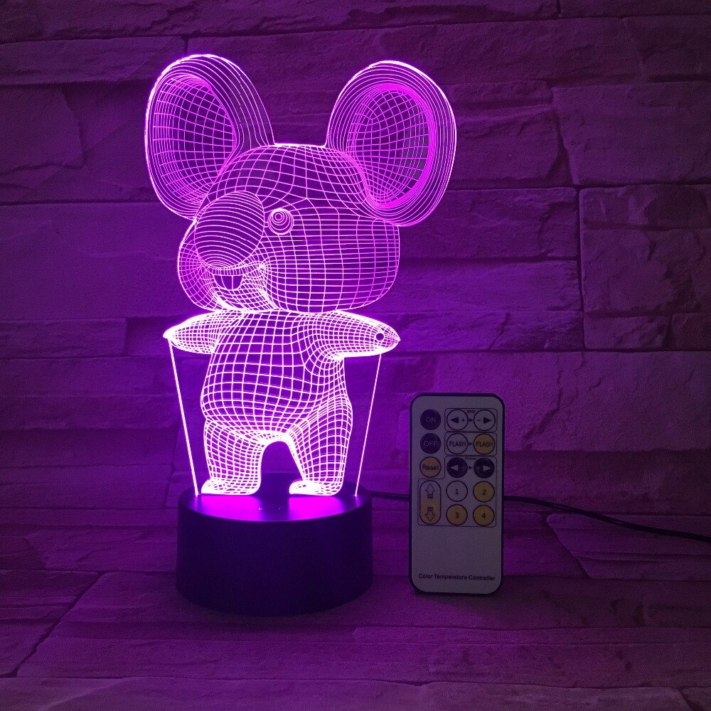 Koala Night Light Cute LED Bedside Lamp Soft Glow Kids Room Nursery Decor