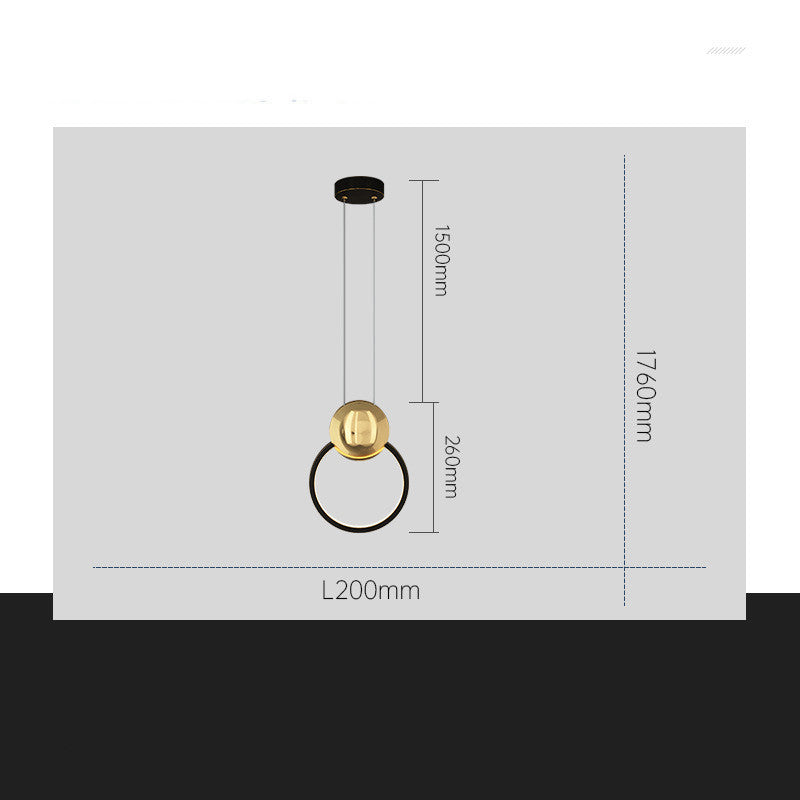 Moon Shadow Bedside Chandelier for Bedroom Living Room Study Decorative Ambient Light