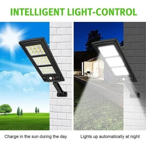 Outdoor LED Solar Wall Lamp Motion Sensor Human Body Sensing Waterproof Security Light