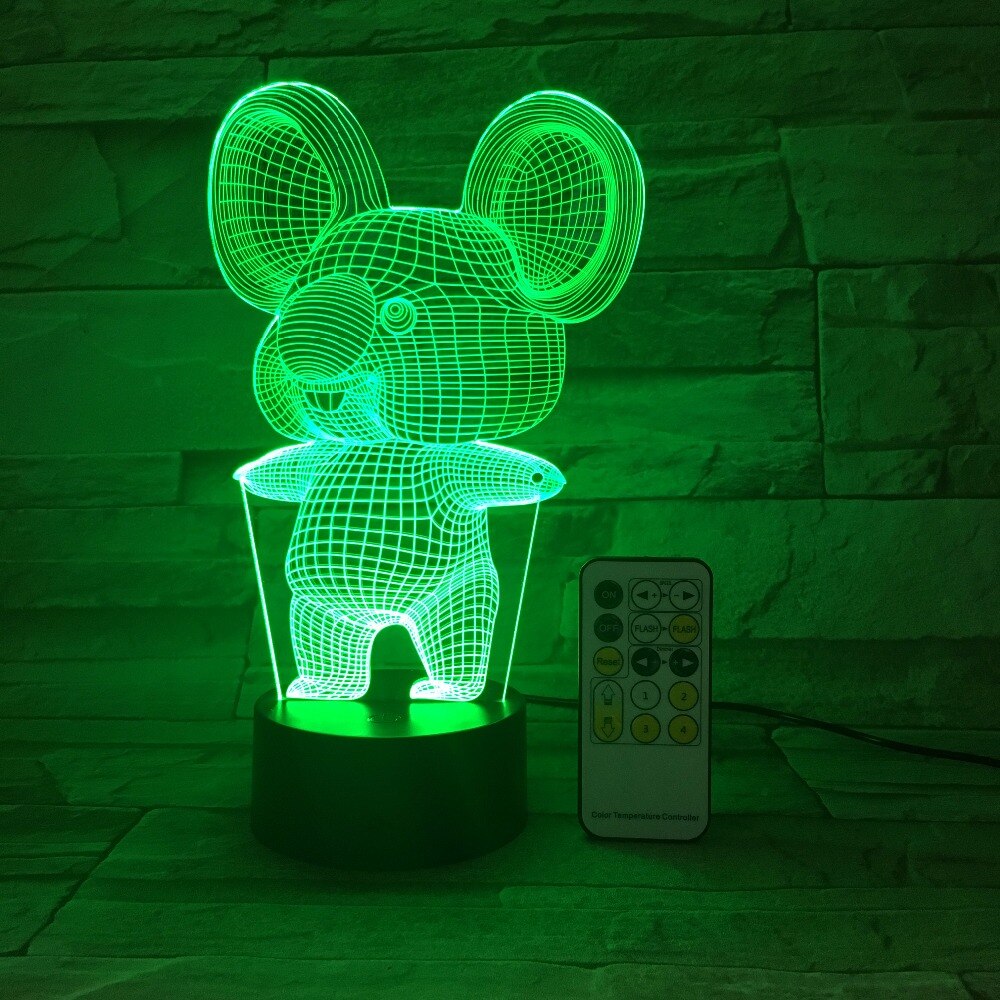 Koala Night Light Cute LED Bedside Lamp Soft Glow Kids Room Nursery Decor