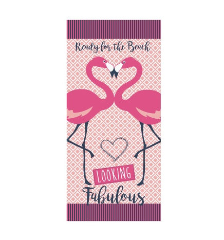 Flamingo Ice Cream Beach Towel Large Microfiber Quick Dry Summer Bath Camping Yoga Towel