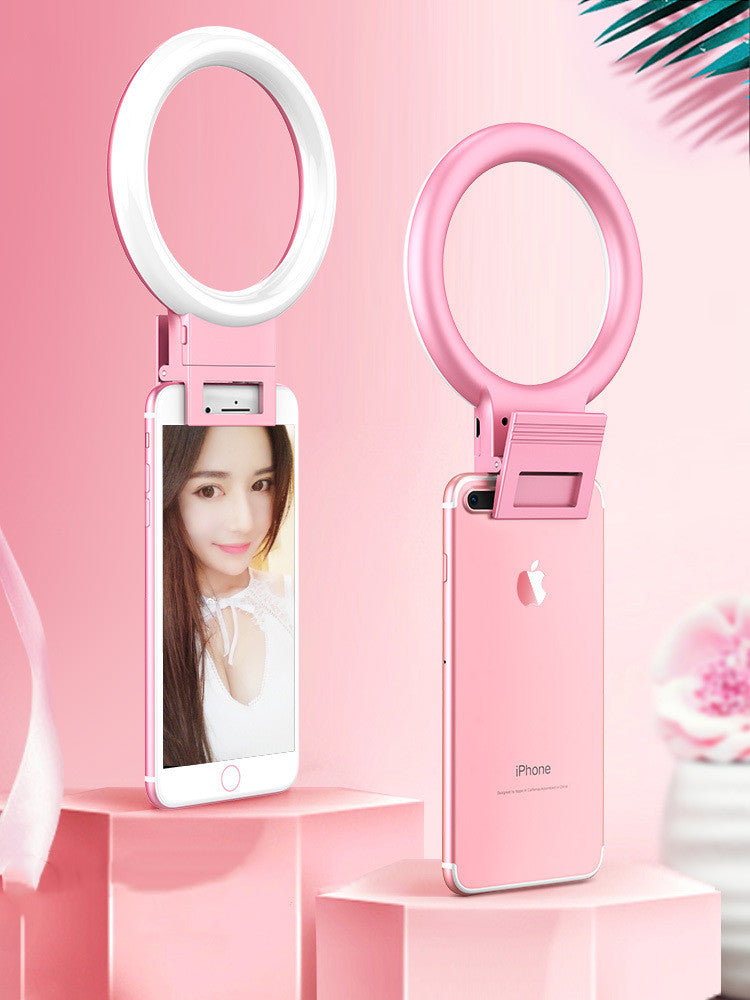 Mobile Phone Live Light Self Portrait Beauty Ring Light Artifact for Video Streaming and Makeup