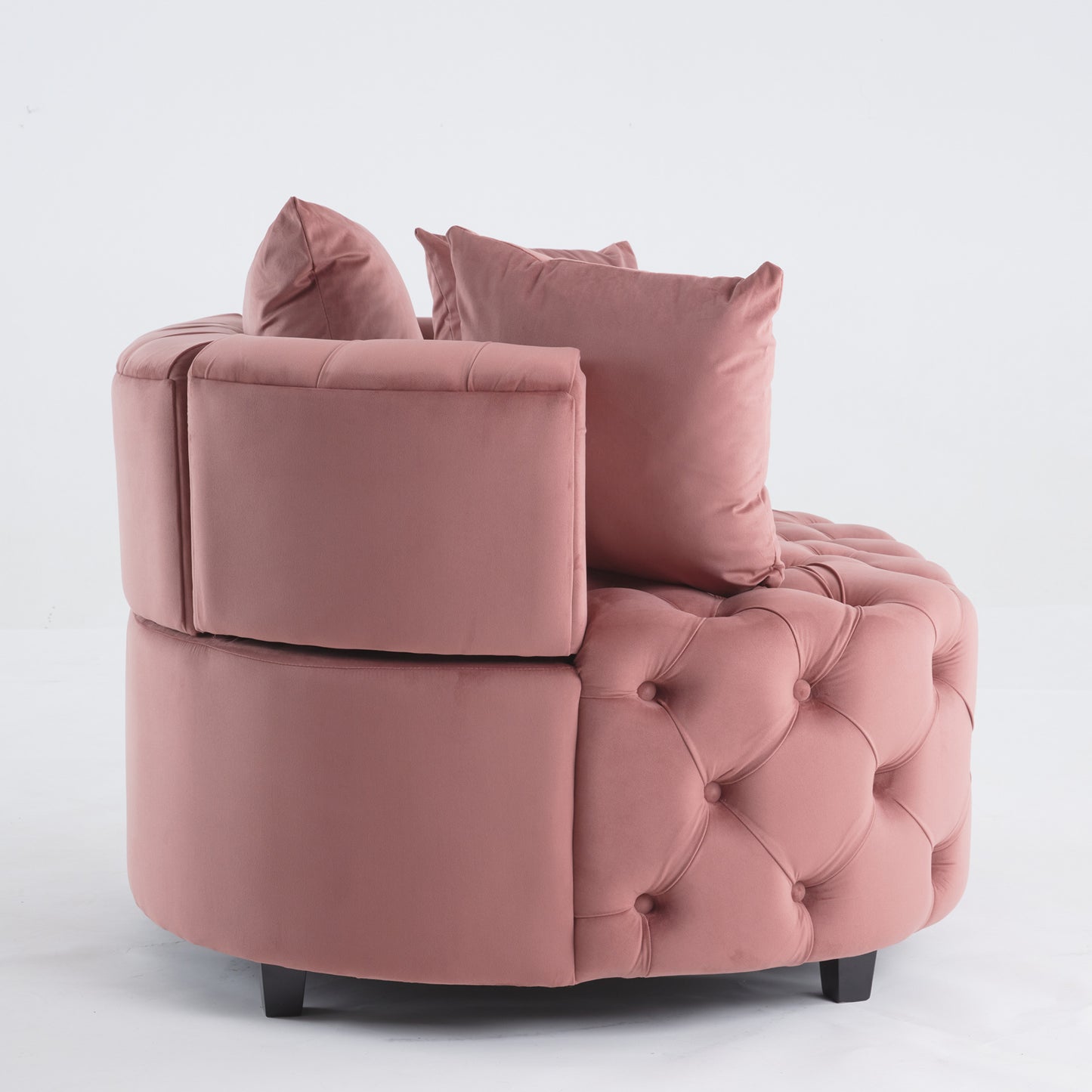 A&A Furniture Classic Barrel Accent Chair Modern Leisure Sofa Chair for Living Room Bedroom Stylish Upholstered Armchair