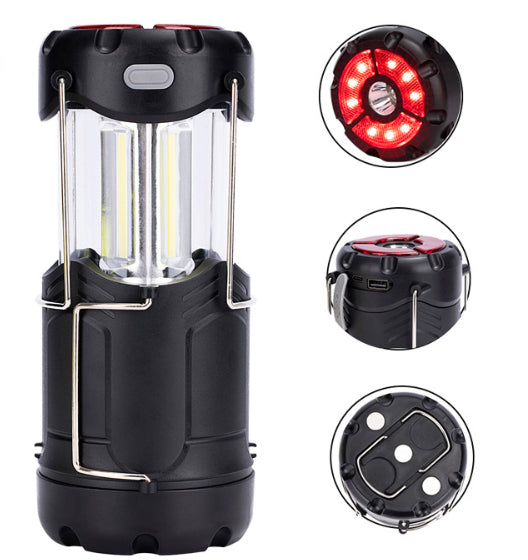 Dual Power Camping Lamp – Outdoor Tent LED Light for Hiking & Emergency Use