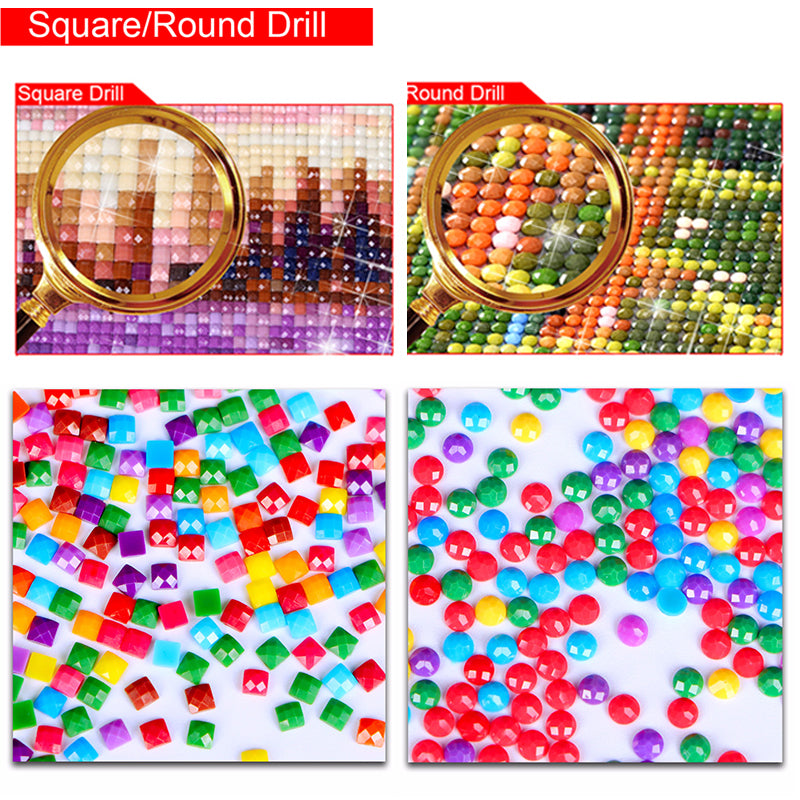 Elephant Theme Diamond Painting Cross Stitch 5D DIY Full Drill Embroidery Wall Art Decor Kit