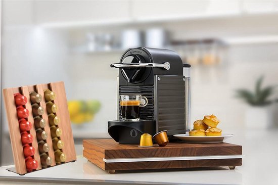 Bamboo Coffee Capsule Storage Box – Nespresso Pods Organizer Drawer Holder