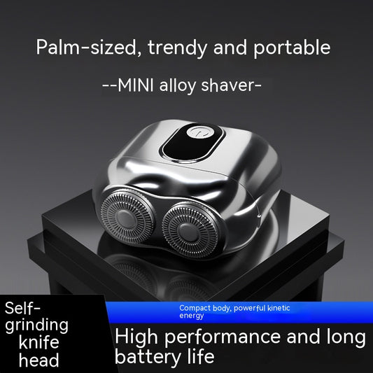 Mini Double Head Electric Shaver Portable USB Rechargeable Waterproof Men’s Razor Compact Travel Grooming