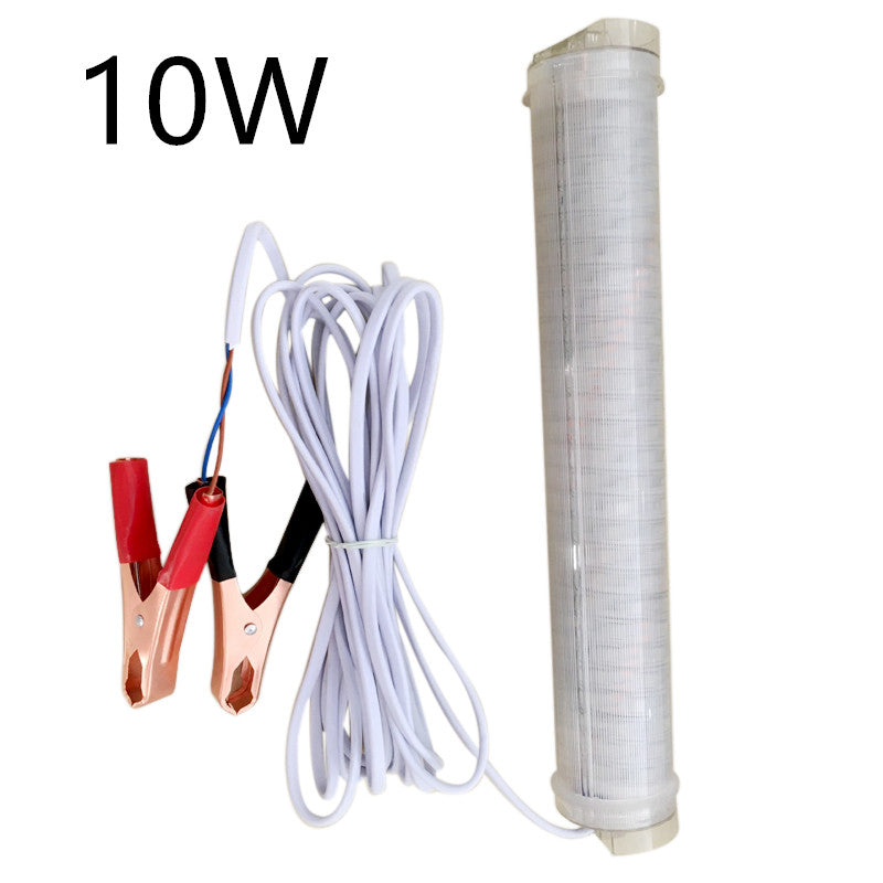LED Underwater Fish Collecting Lamp Fishing Light Night Fishing Lure Submersible Waterproof Lamp