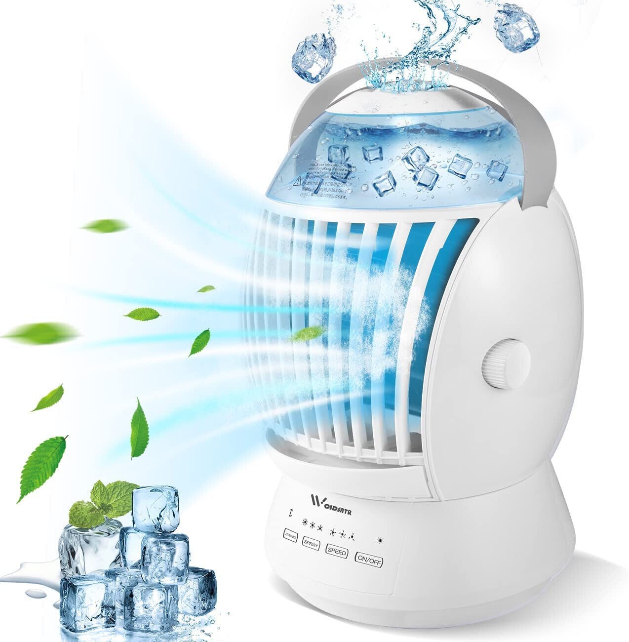 Desktop Fog Fan Air Cooler Portable Mist Cooling Fan for Student Office Personal Use