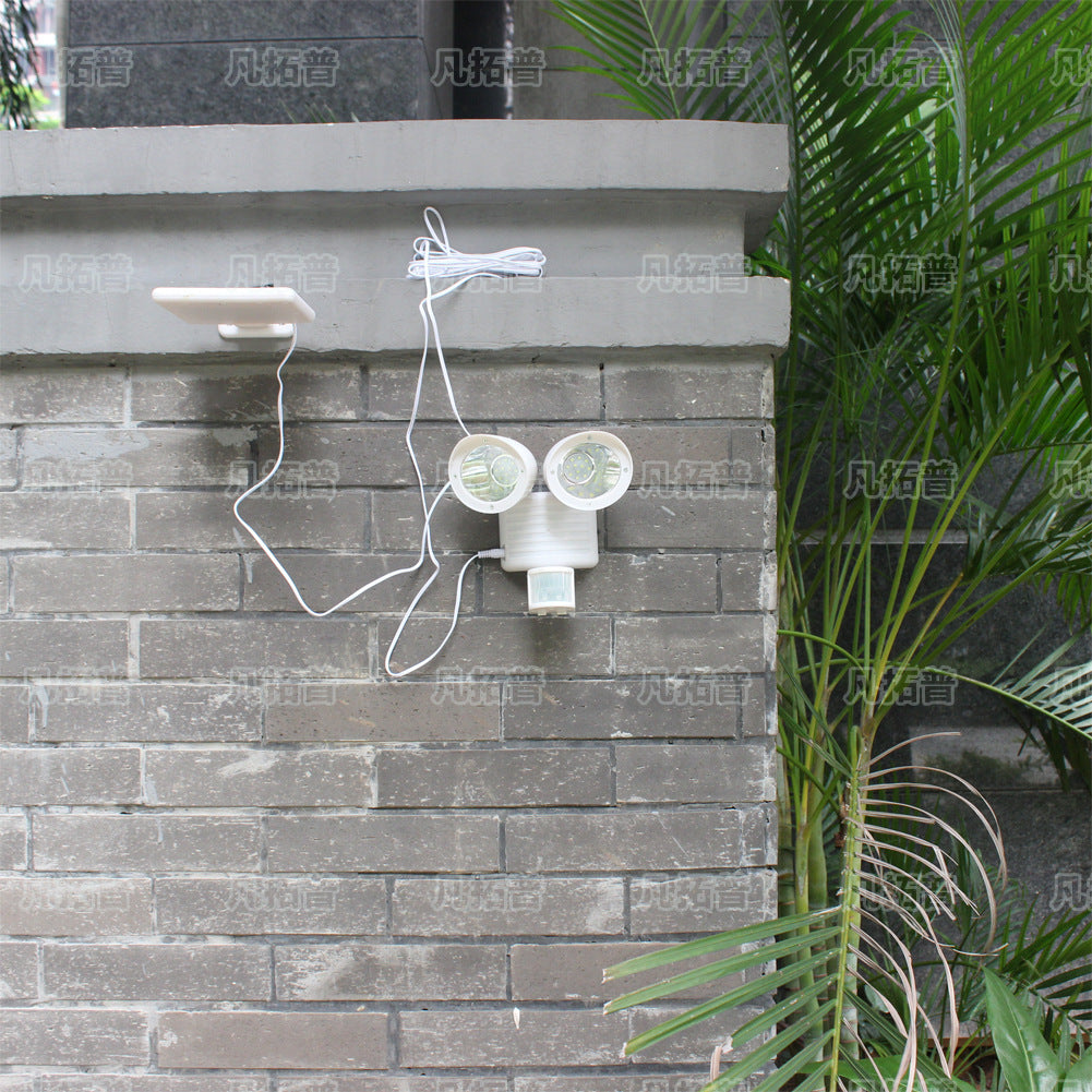 New Solar Lamp 22 LED Double Head Motion Sensor Light Outdoor Solar Street Light for Home Garden Security Lighting