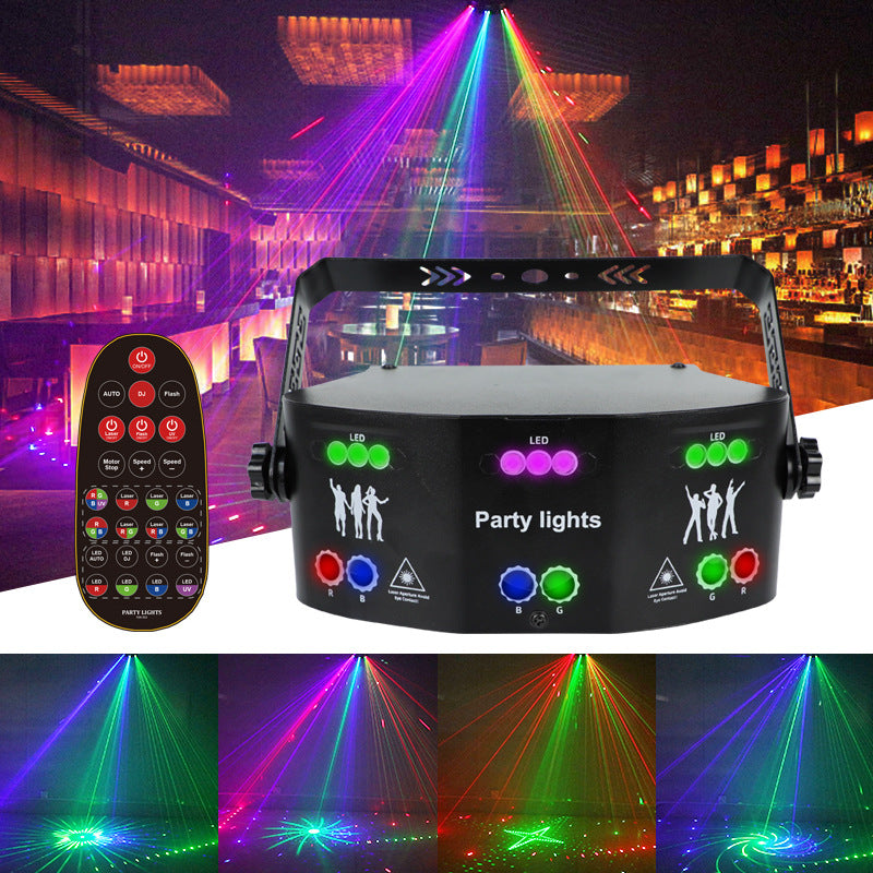 Multicolor Rotating KTV Atmosphere Light – Sound Activated Party Disco LED Lamp