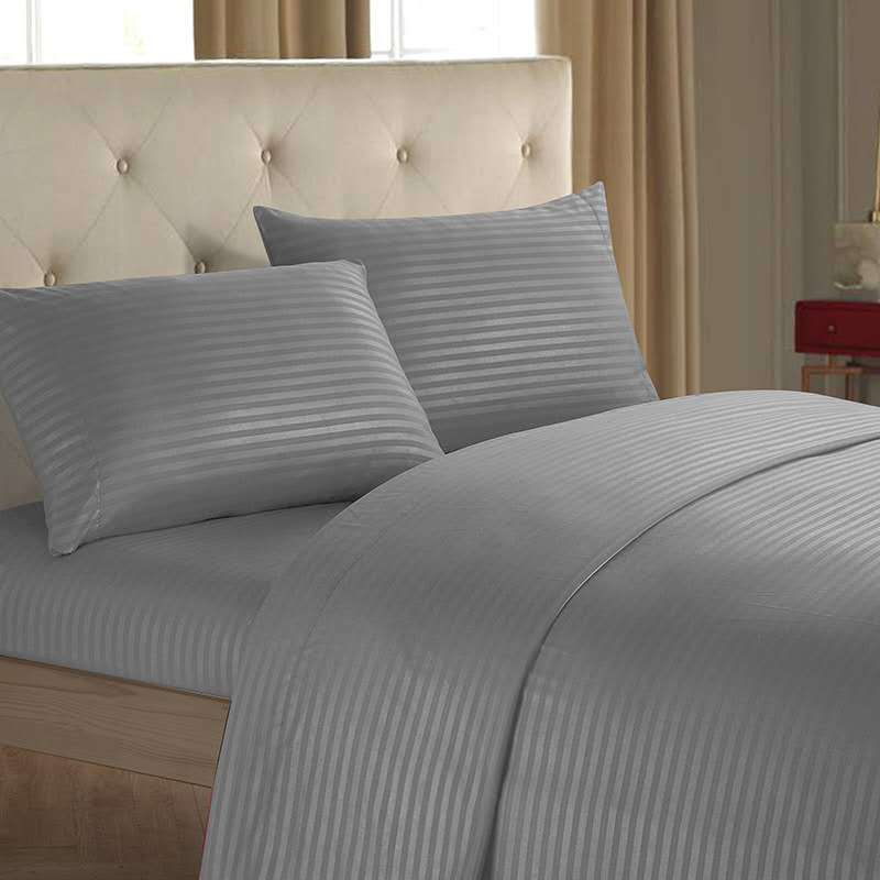 Luxury Mono Color Bedding Set Fitted Bed Sheets Soft Minimalist Bedroom Bedding Collection