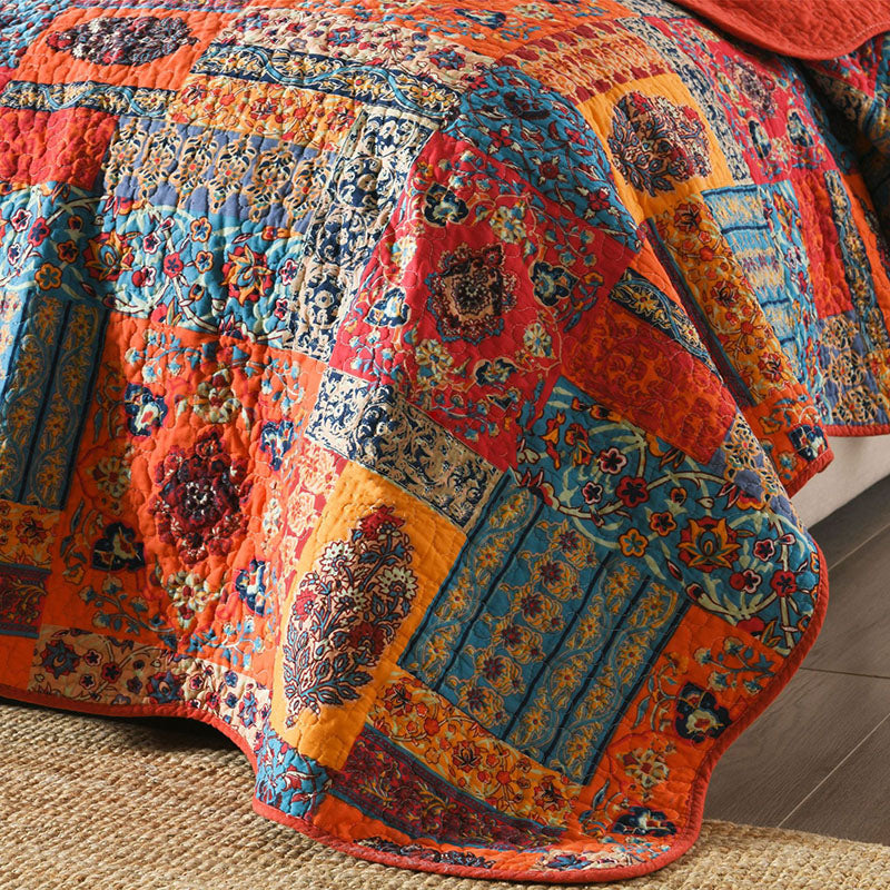 Three Piece Air Conditioning Quilt Set Lightweight Cooling Summer Blanket Soft Breathable Bedding Set for Home Use