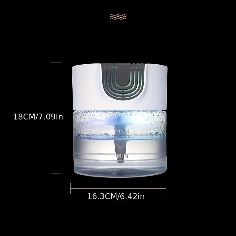 Air Purifier and Aroma Diffuser with Colorful LED Night Light Small Air Washer for Home Office Pets and Smoke