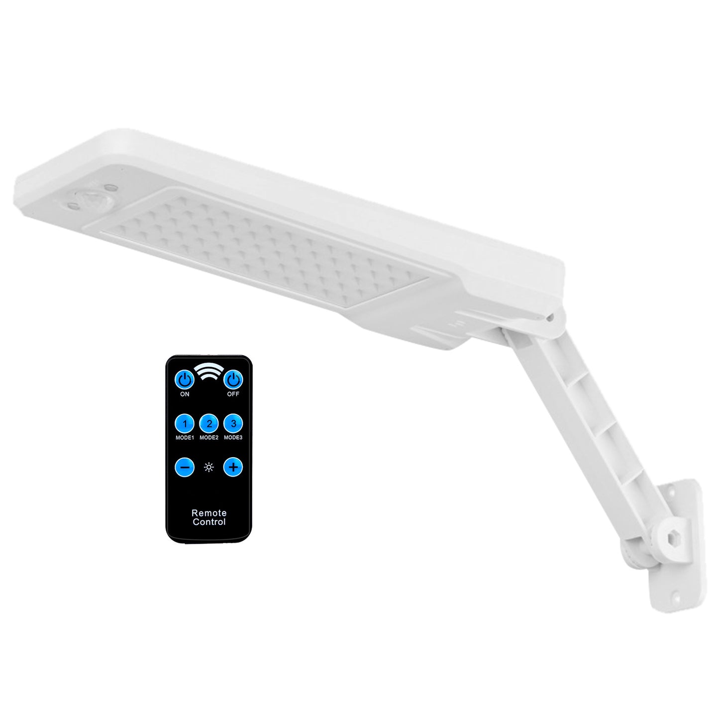 Solar Wall Light Outdoor 60 LED Motion Sensor Remote Control IP65 Waterproof Garage Garden Security Lamp