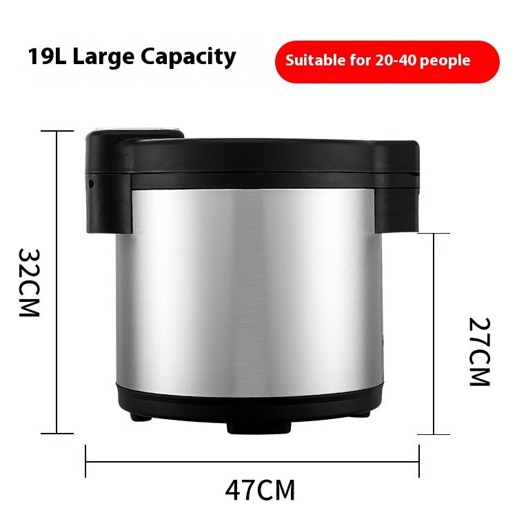 Commercial Insulated Heating Bucket – Thermostat Control Hot Water Container with Timer Function