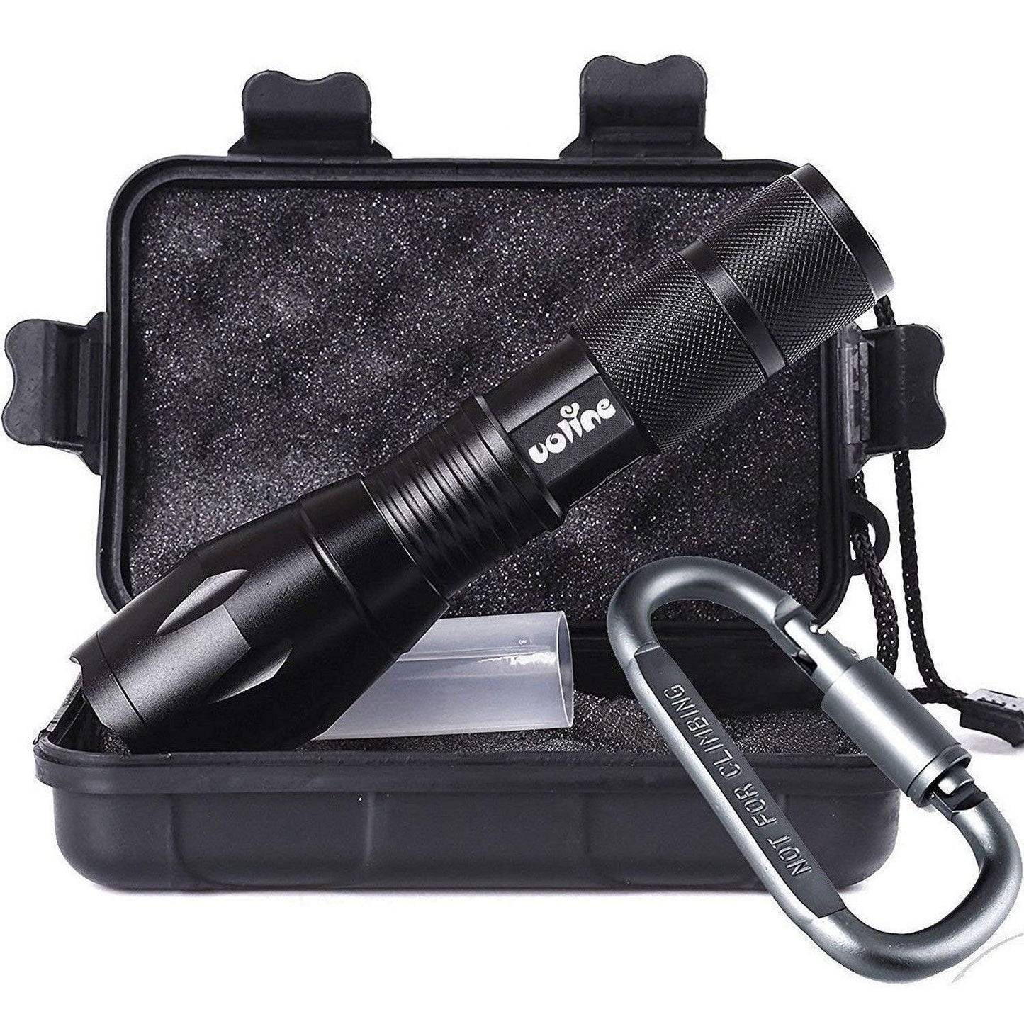 Tactical Portable LED Flashlight 1000 Lumens 5 Modes Rechargeable Torch for Outdoor Camping and Emergency Use