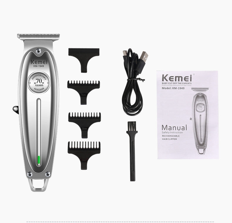 Household Noise Reduction Hair Clipper Quiet Electric Hair Trimmer Cordless Low Noise Grooming Tool for Home Use