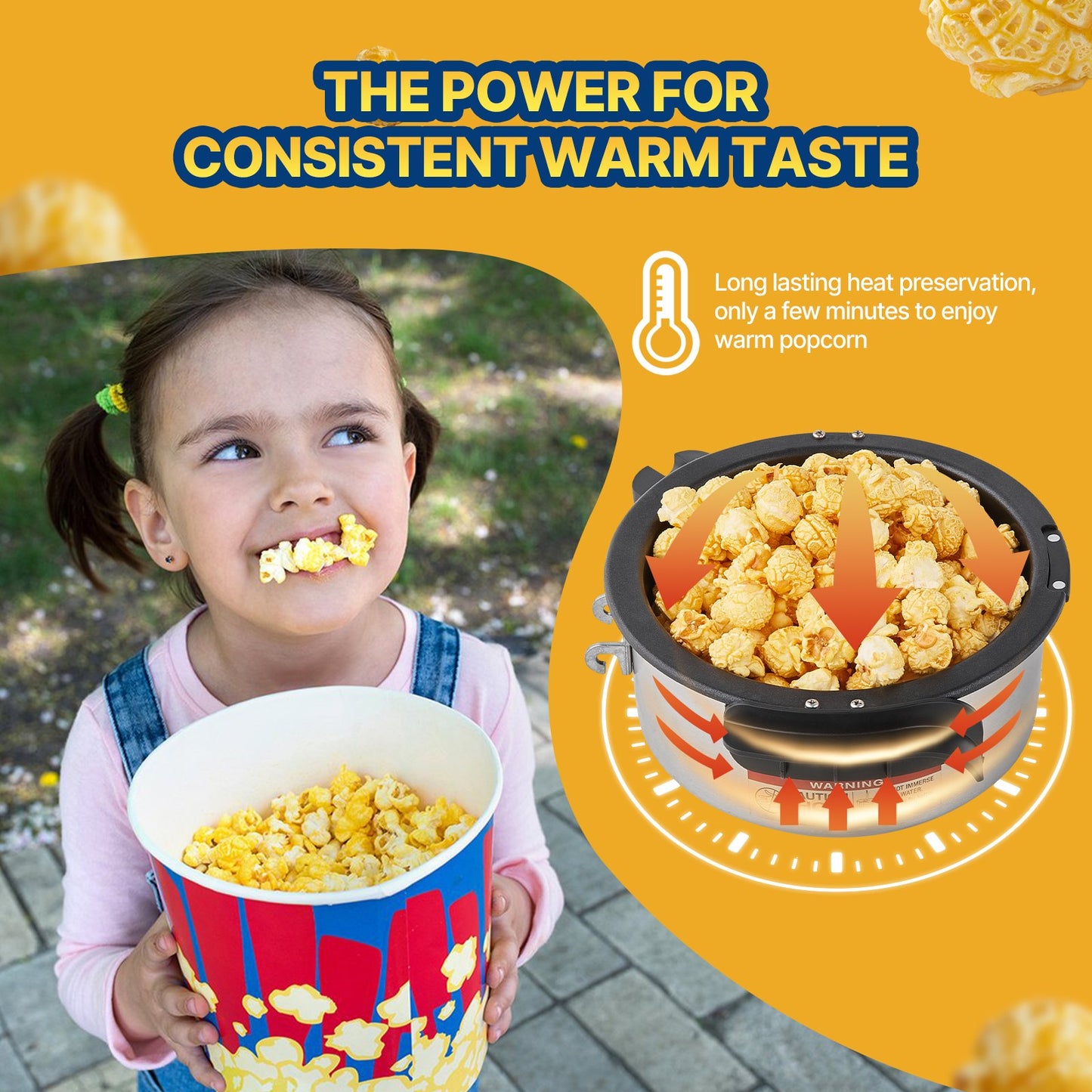 Tabletop Popcorn Maker 480W 4 Oz Electric Popcorn Machine for Home and Party Use Red