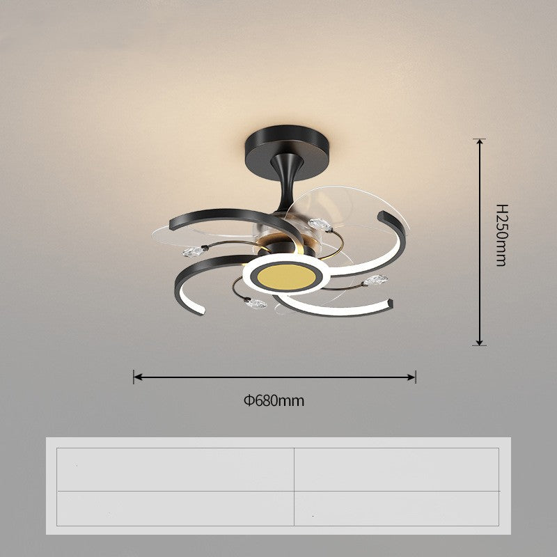 Modern Ceiling Fan Light – Simple Living Room Fan Lamp