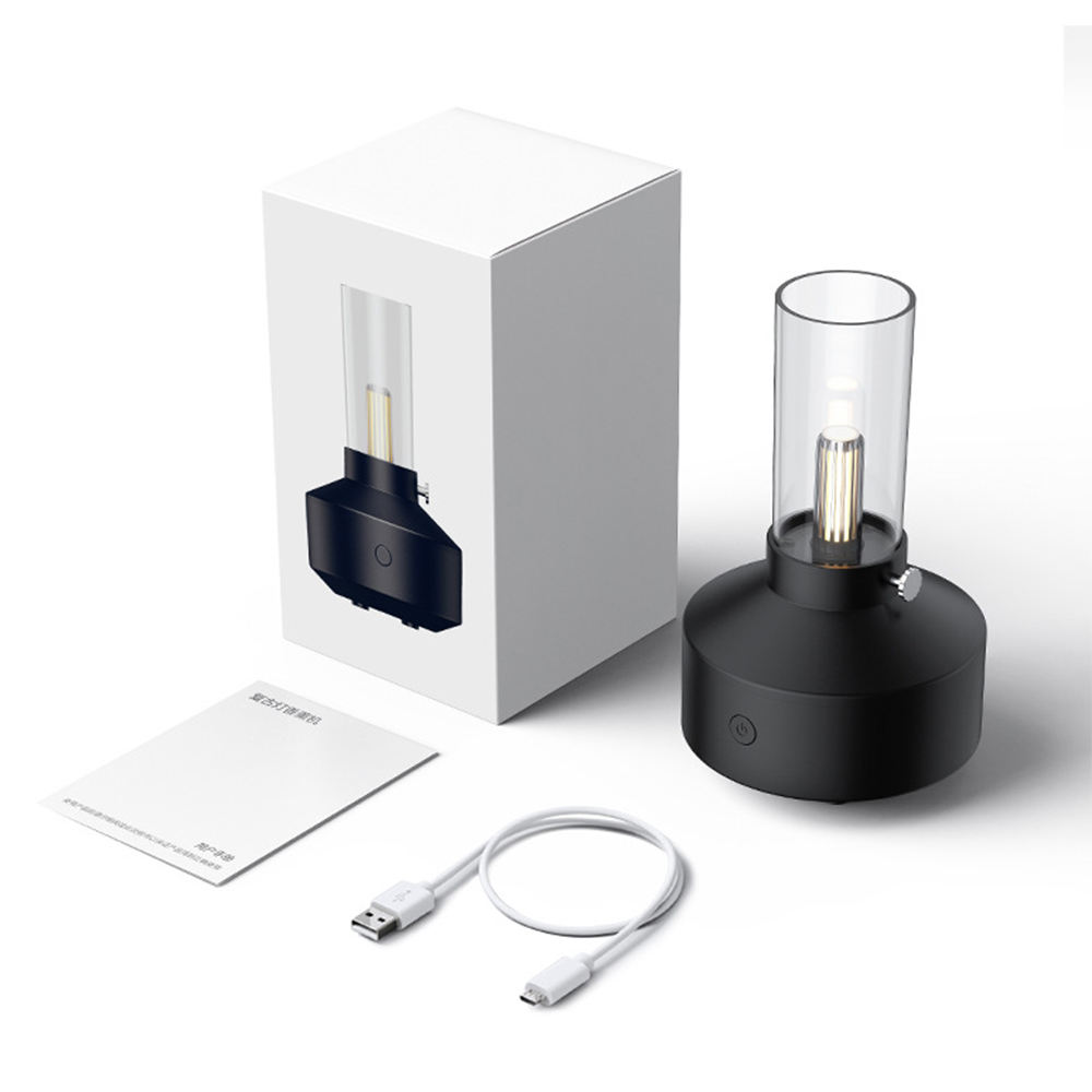 Retro 150ml Ultrasonic Humidifier Essential Oil Aroma Diffuser with Night Light for Home & Office
