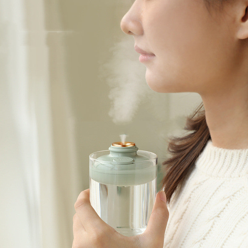 Drift Bottle Humidifier Ultrasonic Mist Aroma Air Diffuser Decorative Mini Humidifier for Home and Office