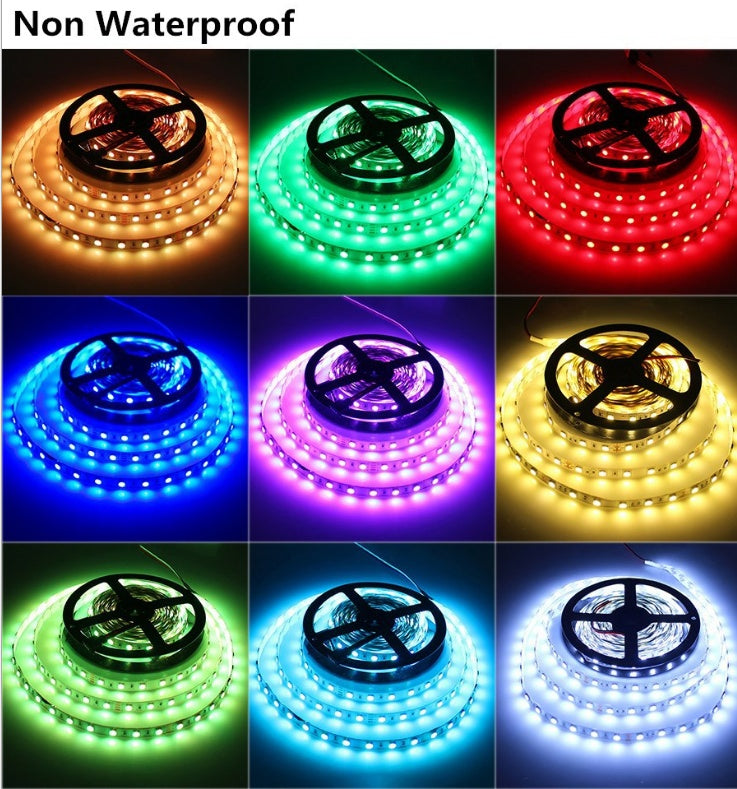 LED Light Strip – 60 Beads Epoxy Waterproof Flexible Highlight Soft Strip Lighting