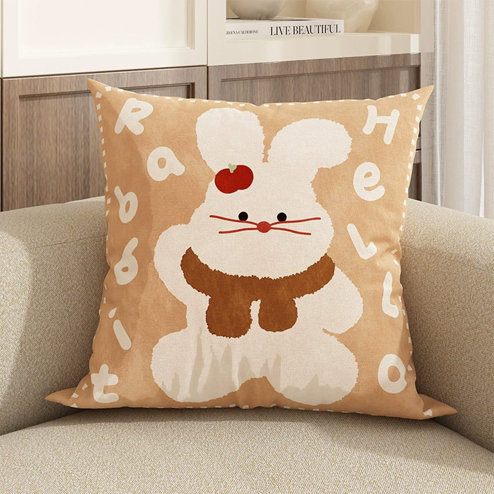 Cute Dog Pillowcase 45x45cm Sofa Cushion Cover Bedroom Home Car Office Decorative Pillow Cover
