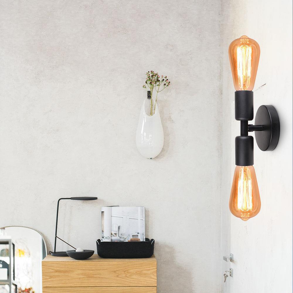 Double Head Wall Lamp Creative Bedroom Corridor Aisle Bedside Hotel Wall Sconce Lighting