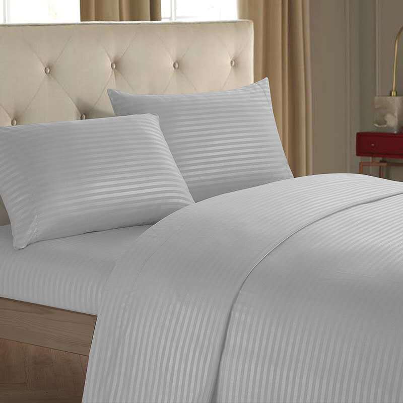 Luxury Mono Color Bedding Set Fitted Bed Sheets Soft Minimalist Bedroom Bedding Collection