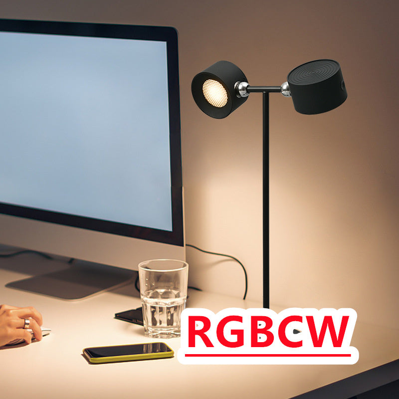 Magnetic Touch LED Table Lamp USB Rechargeable 360° Rotate Cordless Desk Light with Remote for Bedroom & Wall Night Use