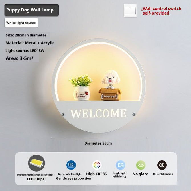 Modern Minimalist LED Bedside Wall Light Creative Bedroom Decorative Lamp