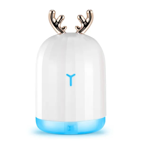 220ml Ultrasonic Cool Mist Humidifier Aroma Diffuser with 7-Color Breathing Lights for Home Office Gym Relaxation