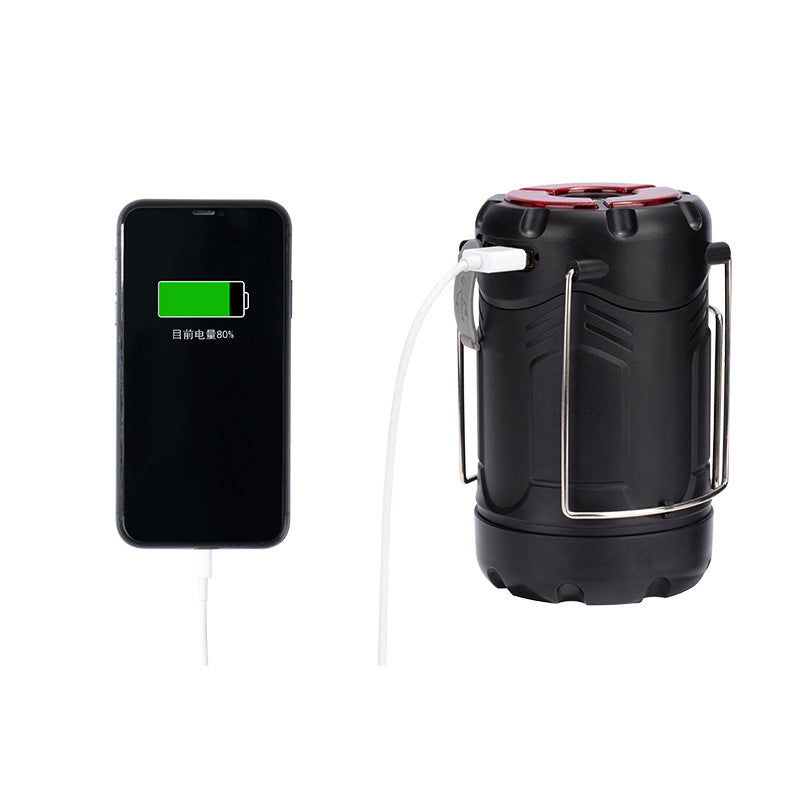 Dual Power Camping Lamp – Outdoor Tent LED Light for Hiking & Emergency Use