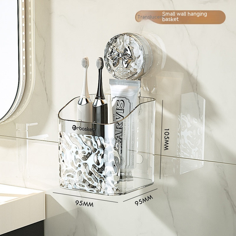 Wall-Mounted Bathroom Storage Box – Tissue, Shaver & Cloth Organizer Rack for Bathroom
