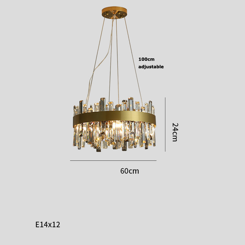 Simple Crystal Chandelier – Modern Living Room Ceiling Light